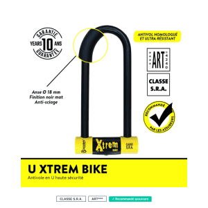 U Xtrem Bike certifié SRA Classe ART4 recommandé par les assureurs - UrbanVAE